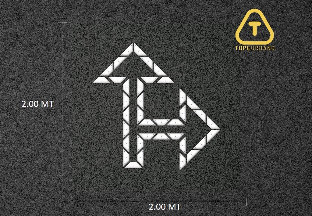 Kit Flecha Especial Curva 90 Derecha - T280